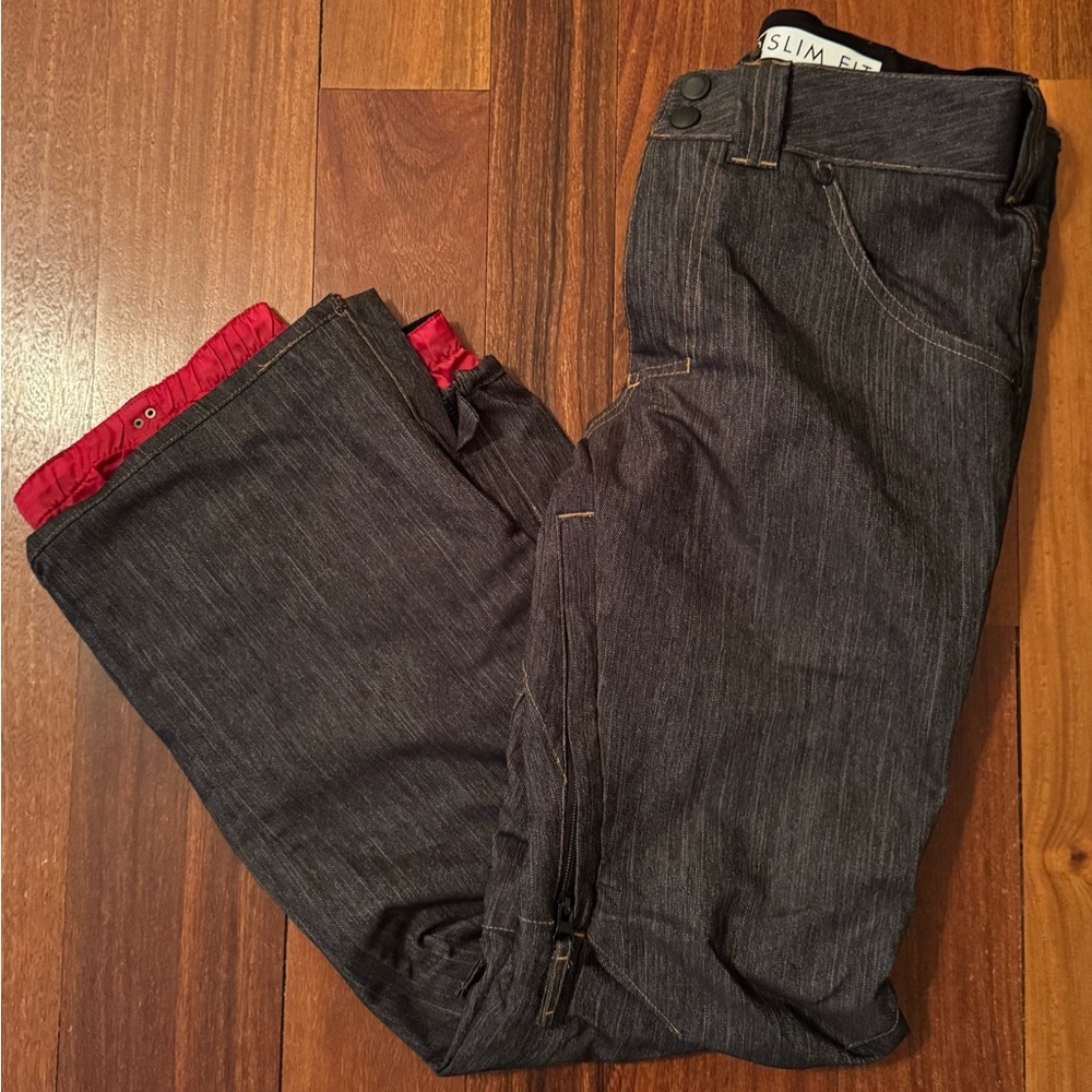Aperture Men's Snowboard 🏂 Pants -denim look-slim *Like new